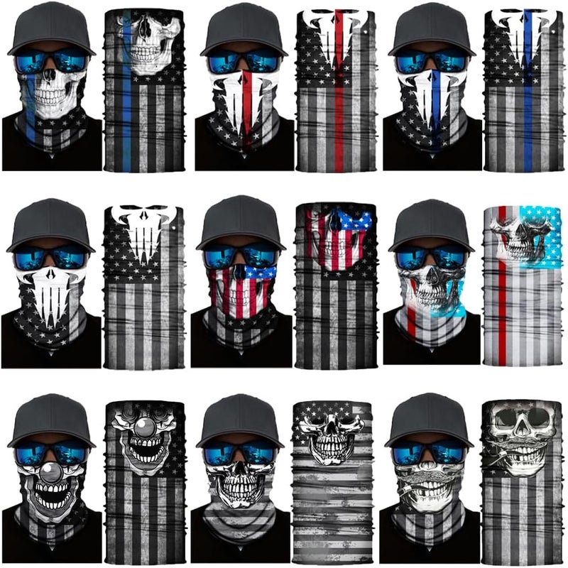 SIDAZON Neck Gaiter Mask,UV Protection Bandana Gator Face Cover Covering Mask,Tube Scarf,Neck Warmer Balaclava,Headband - Image 2